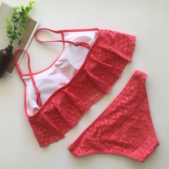 Yellow lace bikini set sw268 - Picture 3 of 3